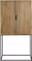 Woonexpress Boekenkast Soho Hout Naturel 80 x 150 x 45 cm (BxHxD) Draaideur Open vakken Lade - Thumbnail 2