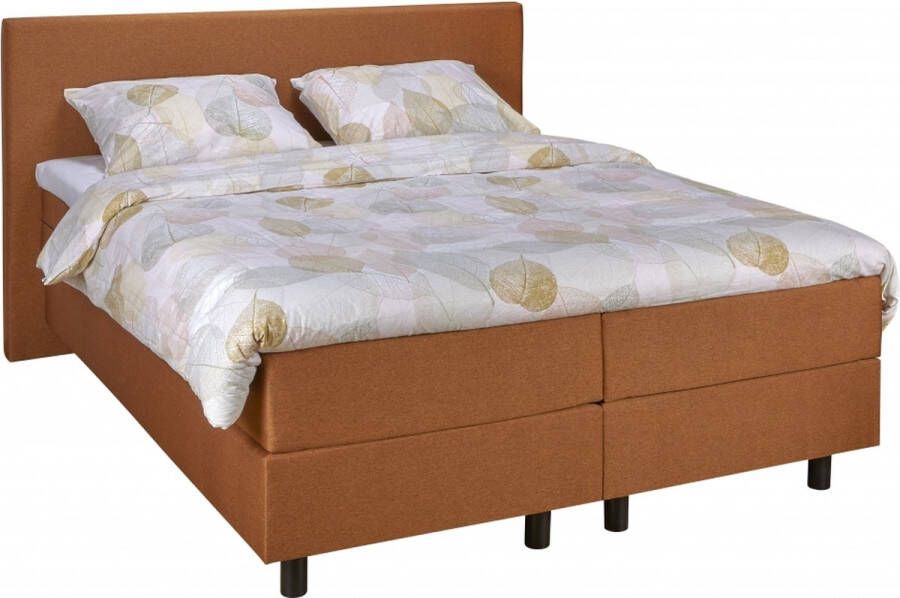 Woonexpress Boxspring 180x200 Kralingen C Koper Textiel Koper 105x200x209cm (HxBxD) - Foto 2