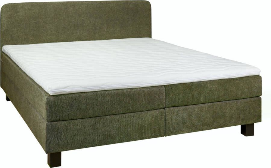 Woonexpress Boxspring Bilbao Stof Groen 180 x 102 x 206 cm (BxHxD) - Foto 2