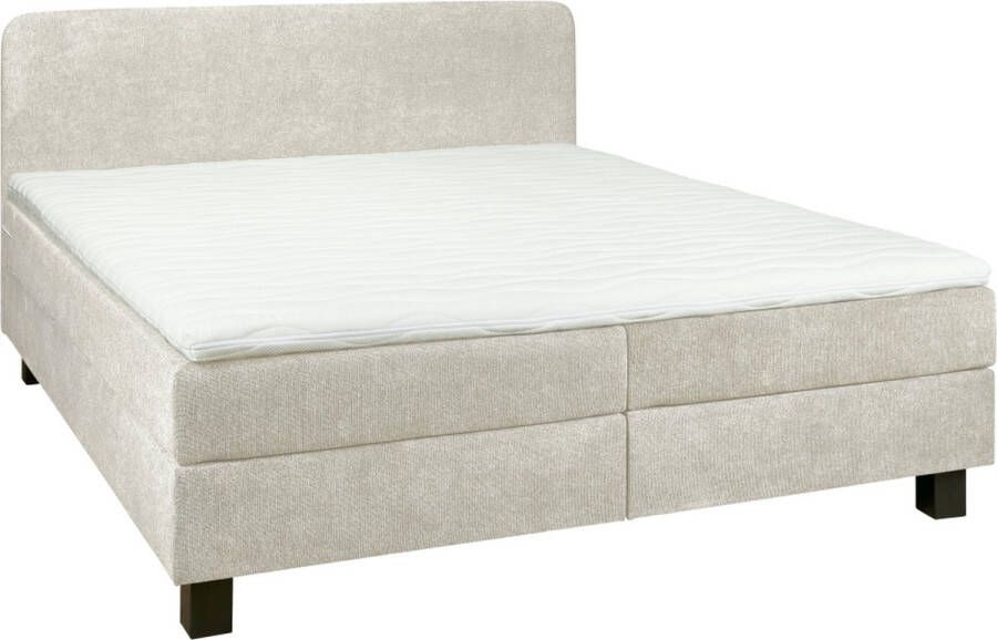 Woonexpress Boxspring Bilbao Stof Beige Creme 180 x 105 x 206 cm (BxHxD) - Foto 2