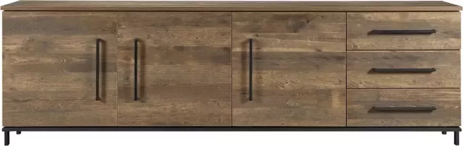 Woonexpress Dressoir Middelburg Naturel Houtlook Naturel 77x250x48cm (HxBxD) - Foto 3