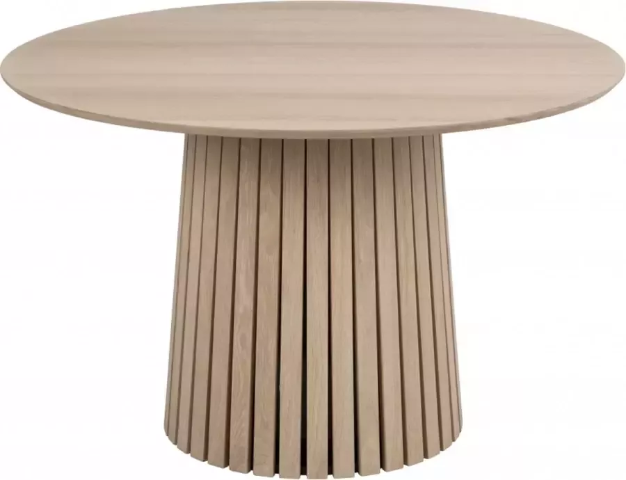 Woonexpress Eettafel 120x120 Bladel Naturel Hout Naturel 75x120x120cm (HxBxD)