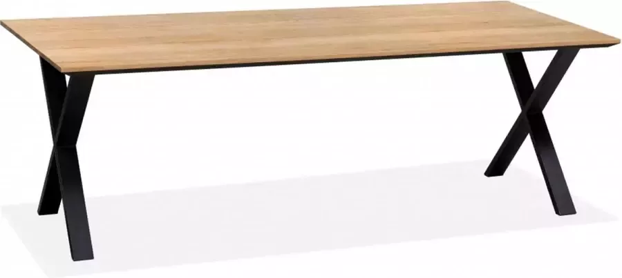 Woonexpress Eettafel 220x100 Valkenburg Bruin Houtlook Bruin 77x220x100cm (HxBxD) - Foto 2