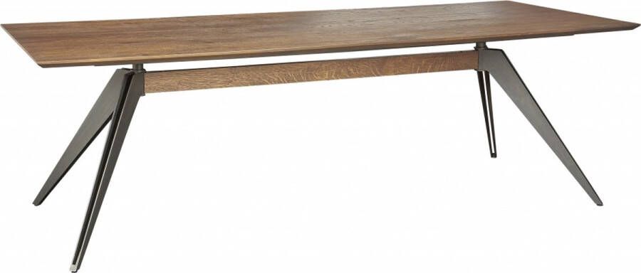 Woonexpress Eettafel Montana MDF Bruin 200 x 76 x 100 cm (BxHxD)