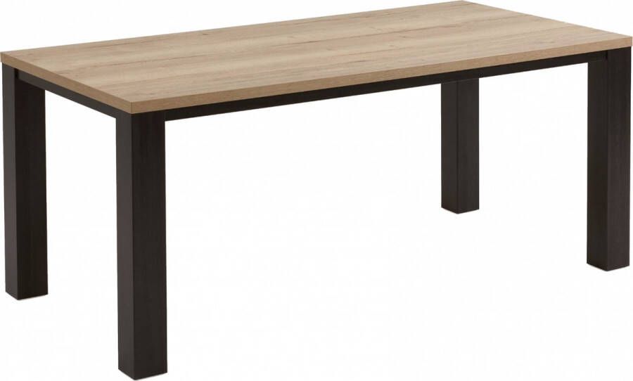 Woonexpress Eettafel 200x90 Zundert Naturel Houtlook Naturel 78x90x200cm (HxBxD)