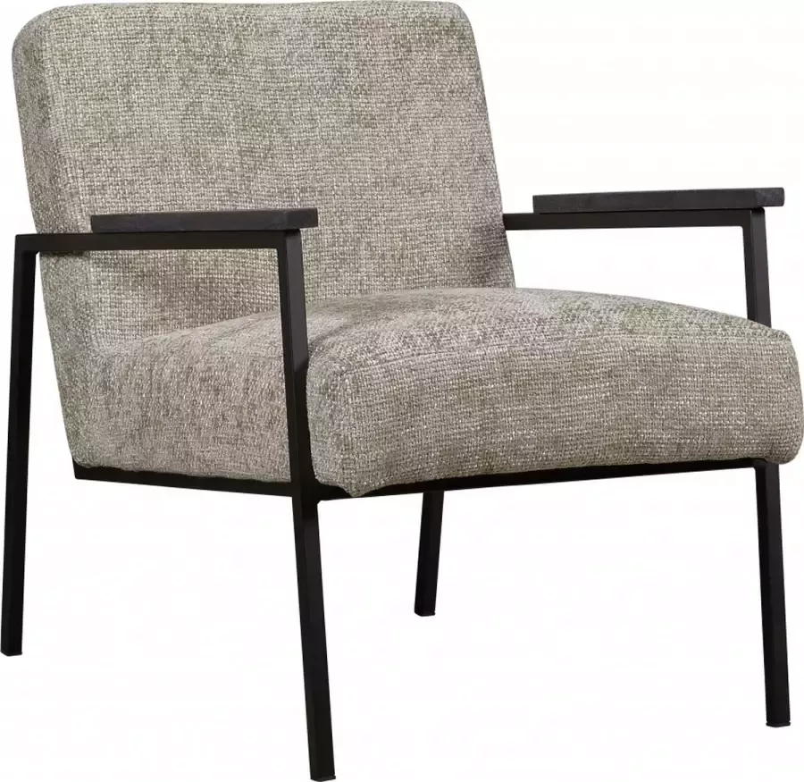 Woonexpress Fauteuil Bernheze Grijs Textiel Grijs 74x62x78cm (HxBxD)