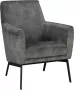 Woonexpress Fauteuil Cadzand Groen Velvet Groen 89x70x81cm (hxbxd) - Thumbnail 2