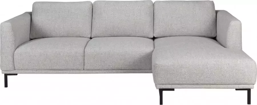 Woonexpress Hoekbank Andelst Stof Grijs 242 x 82 x 152 cm (BxHxD) Chaise Longue Rechts - Foto 2