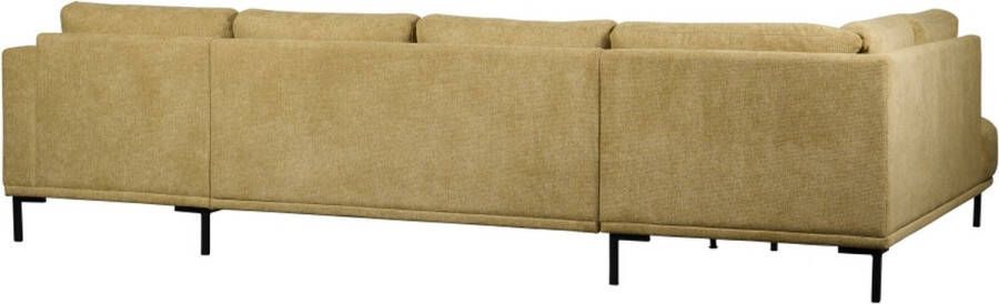 Woonexpress Hoekbank Andelst Stof Mito Geel 323 x 82 x 206 cm (BxHxD) U-bank Divan Links Chaise Rechts - Foto 2