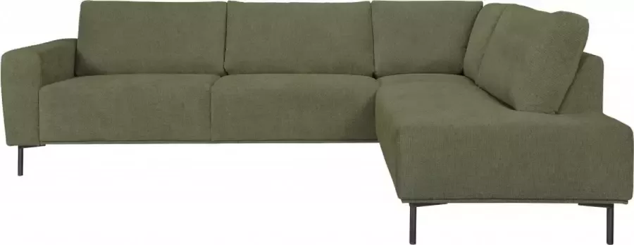 Woonexpress Hoekbank Deventer Groen Stof Hunter 156 86x275x205cm (hxbxd) Links