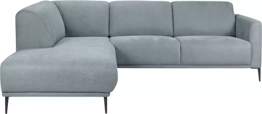 Woonexpress Hoekbank Putten Blauw Stof 158 Niagara 80x254x214cm (hxbxd) Rechts