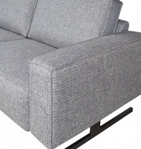 Woonexpress Hoekbank Zandwijk Grijs Textiel Grijs 86x264x214cm (HxBxD) Rechts