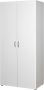 Woonexpress Kledingkast Baarlo 80x176x52 cm (BxHxD) Wit Draaideurkast 1 legplank & 1 roede Slaapkamer Garderobekast Opbergkast - Thumbnail 2