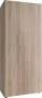 Woonexpress Kledingkast Baarlo 80x176x52 cm (BxHxD) Eiken Kleur Draaideurkast 1 legplank & 1 roede Slaapkamer Garderobekast Opbergkast - Thumbnail 3