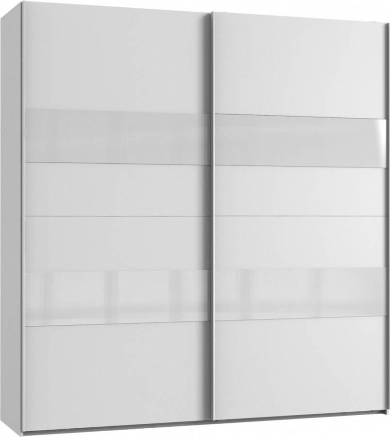 Woonexpress Kledingkast Mierlo Hout Wit 225x236x65 cm (BxHxD) Schuifdeuren Hang-legkast Met 4 Legplanken en 2 Roedes - Foto 12