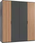 Woonexpress Kledingkast Veghel Meubelplaat Grijs 180 x 210 x 58 cm (BxHxD) - Thumbnail 2