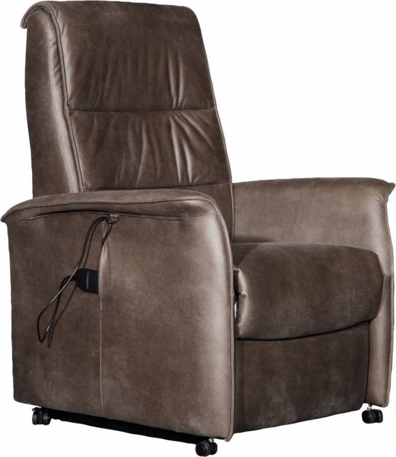 Woonexpress Relaxfauteuil Patrik Stof Bruin 79 x 108 x 85 cm (BxHxD)