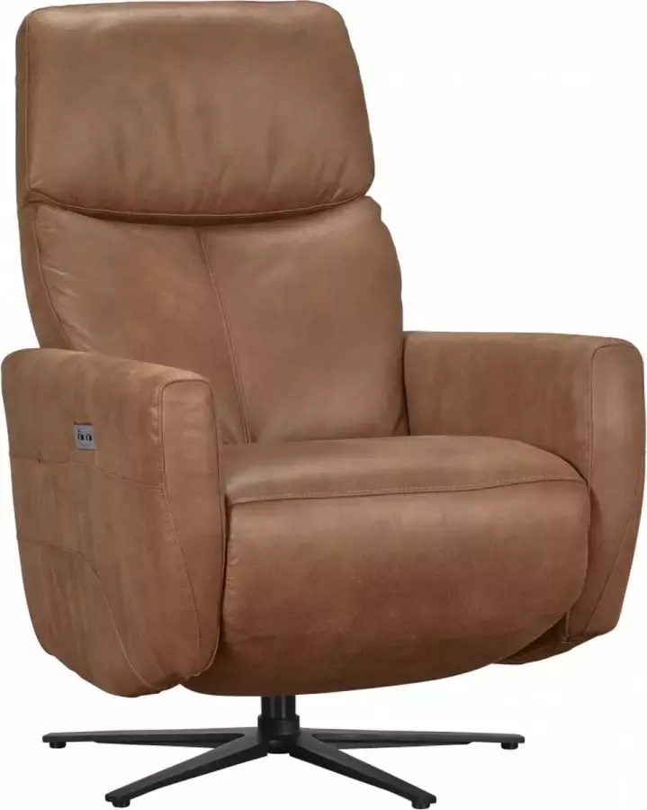 Woonexpress Relaxfauteuil Westerdijk Bruin Microvezel Bruin 108x69x87cm (HxBxD)