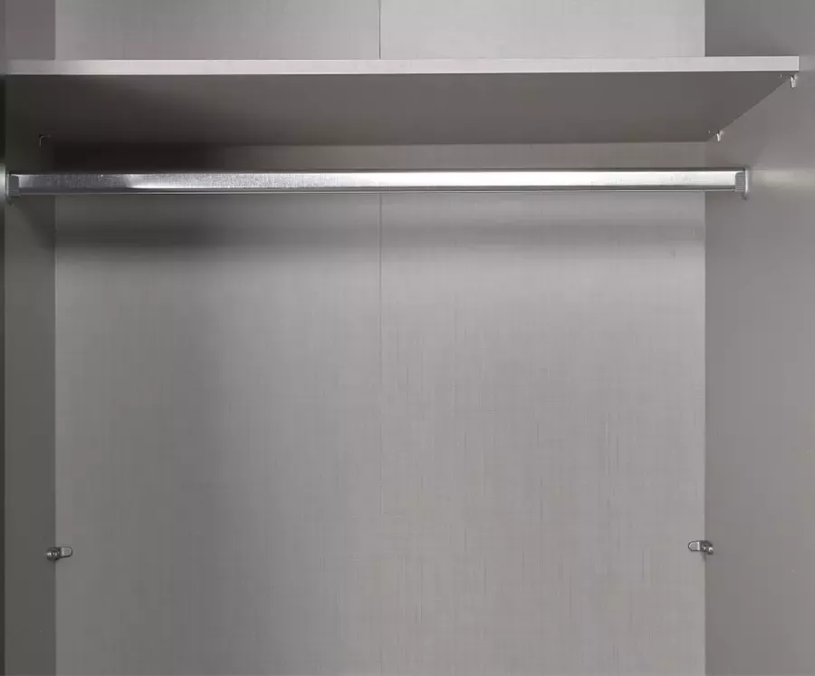 Woonexpress Roede 90 cm Warmond Grijs Metaal Chroom 2x90x2cm (hxbxd)