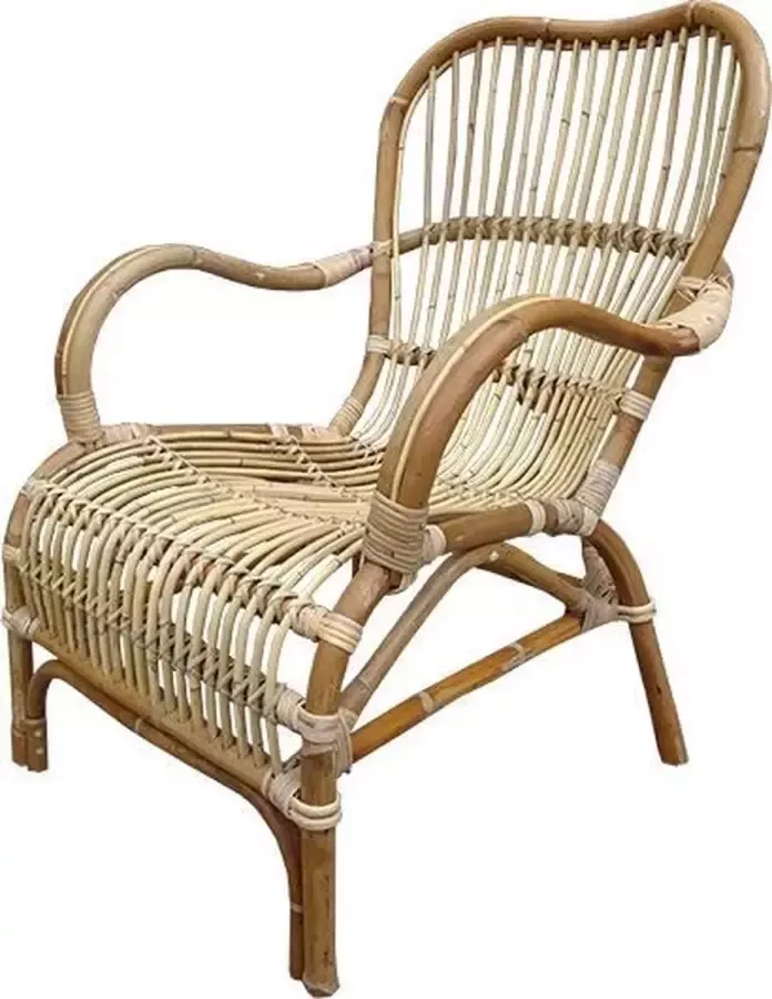 Sweet Living Rotan Loungestoel Naturel 67x80xH86 cm