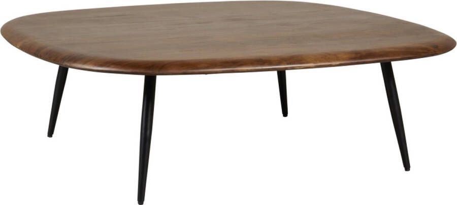 Woonexpress Salontafel Basso Acaciahout Bruin 100x31x100 cm (BxHxD) Vierkant Afgeronde hoeken - Foto 2