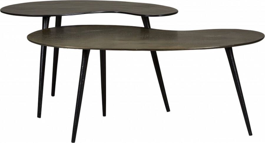Woonexpress Salontafel Calci (set 2 stuks) Metaal Brons 86 x 36 x 49 cm (BxHxD) - Foto 2