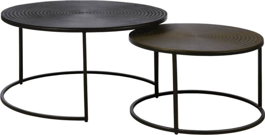 Woonexpress Salontafel (Set 2 Stuks) Dinther Metaal Zwart