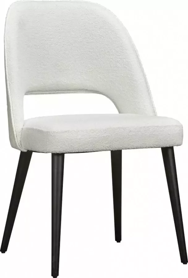 Woonexpress Stoel Blaricum Textiel Wit 56 x 86 x 61 cm (BxHxD)