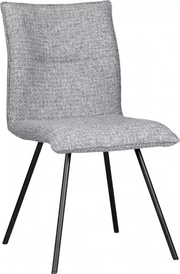 Woonexpress Stoel Texel Grijs Textiel Grijs 90x48x55cm (HxBxD)