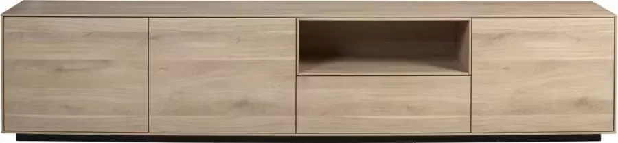 Woonexpress TV Meubel Haarlem Naturel MDF Fresh Oak Met Zwarte Onderplint 50x238x45cm (hxbxd) - Foto 2