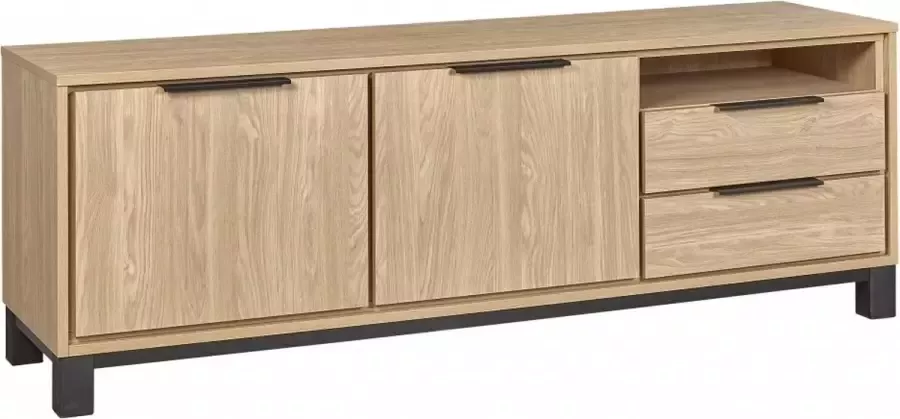 Woonexpress Tv Meubel Hasselt Naturel Houtlook Naturel 60x170x45cm (HxBxD)