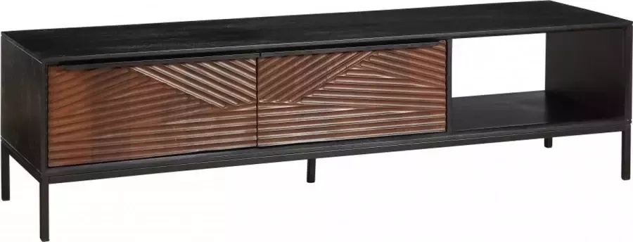 Woonexpress Tv Meubel Oslo Bruin Hout Naturel 46x175x46cm (hxbxd)