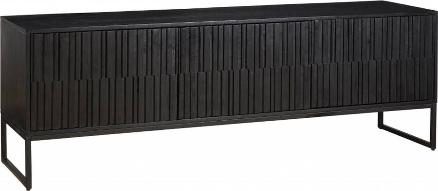 Woonexpress Tv Meubel Vigo Hout Zwart 180 x 60 x 45 cm (BxHxD)