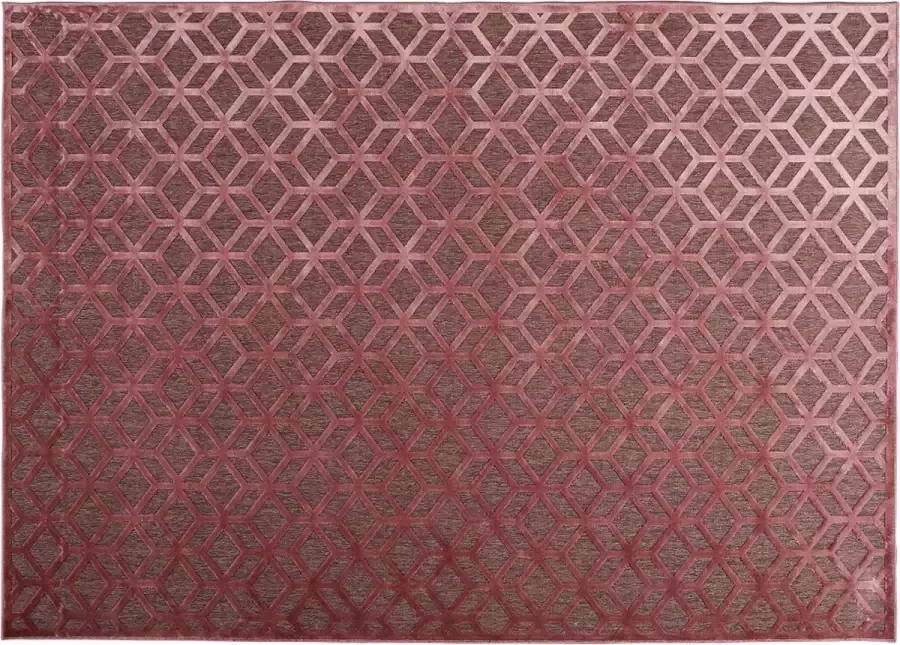 Woonexpress Vloerkleed 160x230 Farah Rood Viscose Roest 0x160x230cm (hxbxd)