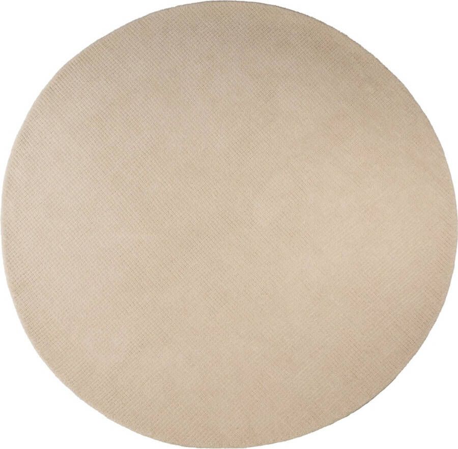 Woonexpress Vloerkleed Rond Callum Wol Creme Wit 200 x 0 x 200 cm (BxHxD) - Foto 3
