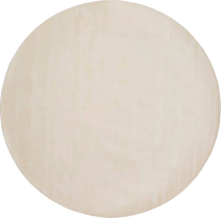 Woonexpress Vloerkleed Adore Viscose Wit Ø 200 cm Ronde Vorm