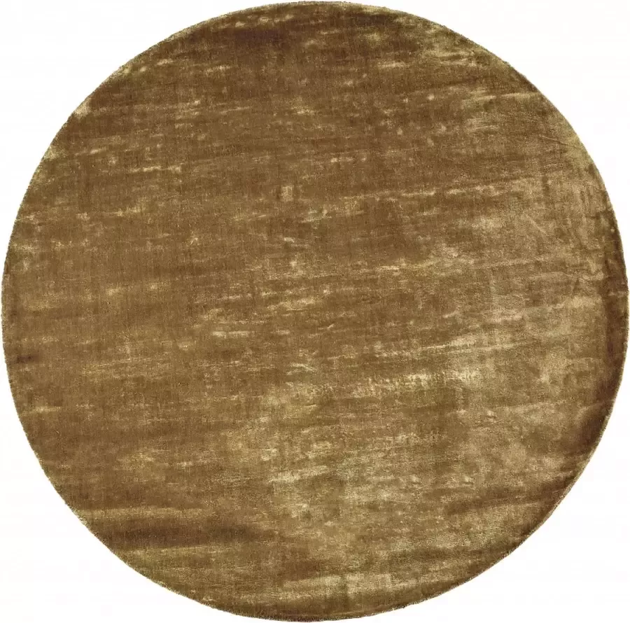 Woonexpress Vloerkleed Dia 200 Adore Goud Viscose Goud 0x200x200cm (HxBxD)