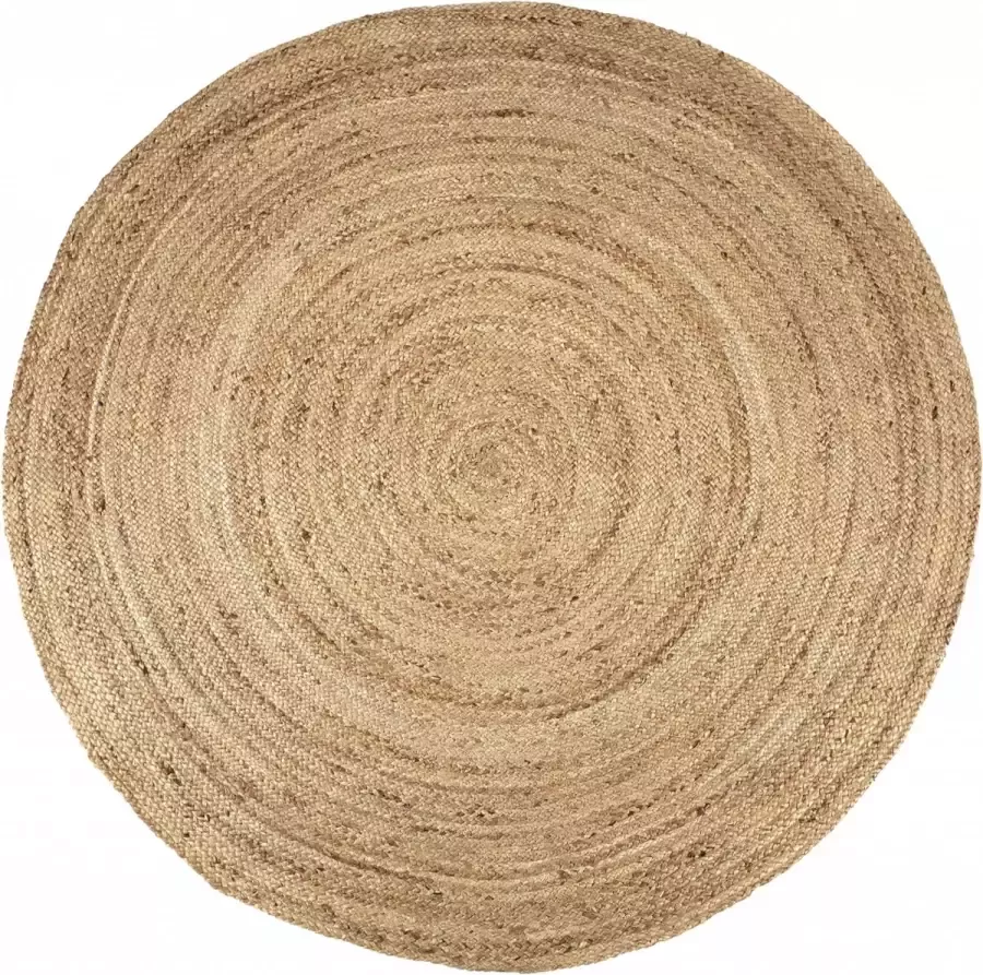 Woonexpress Vloerkleed Dia 200 Cirkle Natuurlijk Materiaal Naturel 200 x 0 x 200 cm (BxHxD)