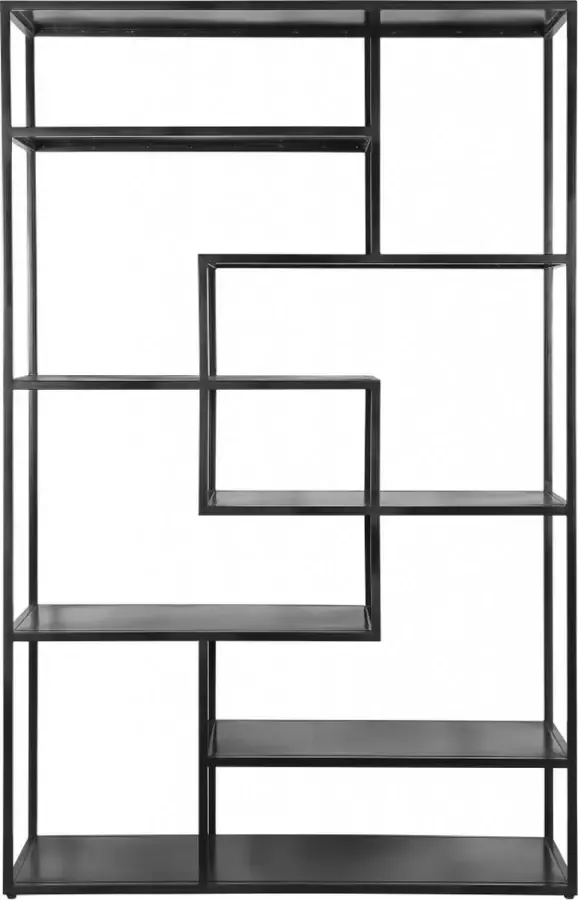 Woonexpress Boekenkast Almere Metaal Zwart 120 x 188 x 40 cm (BxHxD) - Foto 2