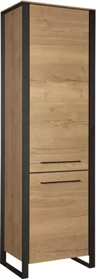 Woonexpress Wandkast Valkenburg Bruin MDF Eiken Structuur 200x62x45cm (hxbxd) - Foto 2