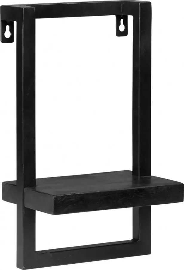 Woonexpress Wandrek Bemmel Zwart Hout Zwart 35x20x15cm (HxBxD)