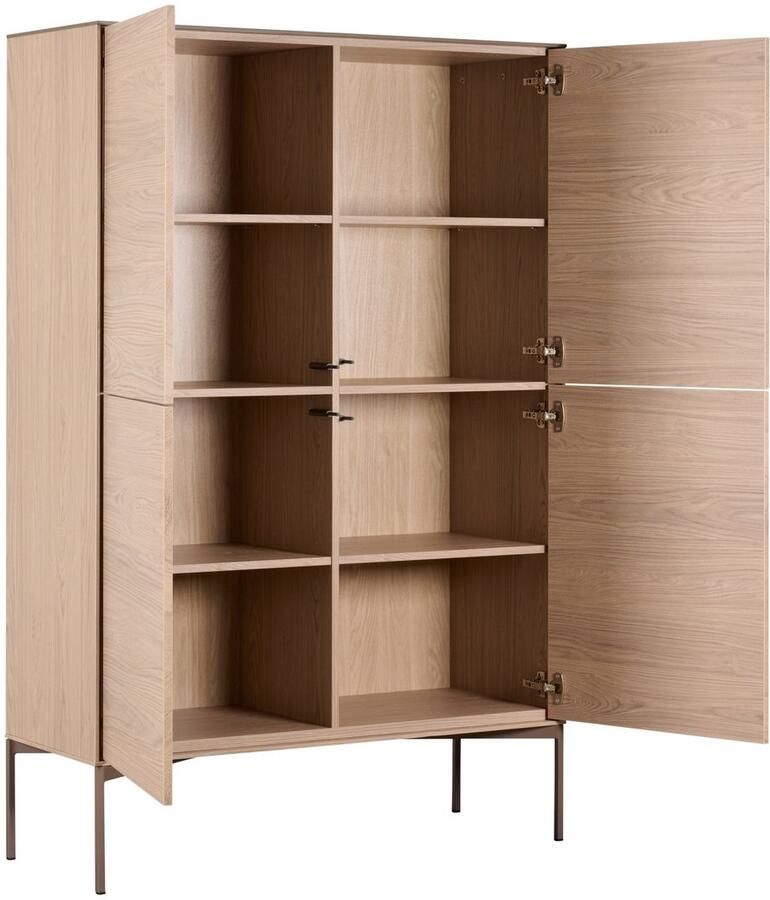 Woonexpress Wandkast Fado MDF Decor-de-luxe Eiken Houtlook 110x170x42 cm (BxHxD) Kleur Misty Oak Gemonteerd - Foto 2