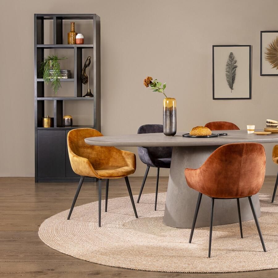 Woonexpress Boekenkast Vancouver MDF Zwart 80 x 220 x 40 cm (BxHxD)