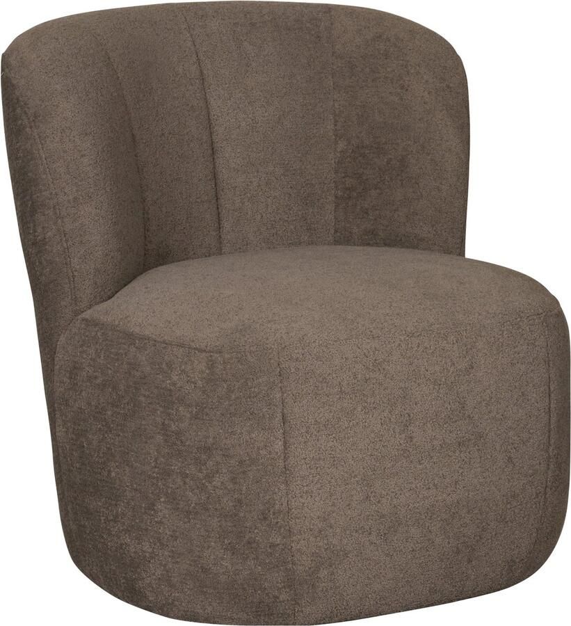 Woonexpress Draaifauteuil Rush Bouclé Taupe 73x76x80 cm (BxHxD) Koudschuim