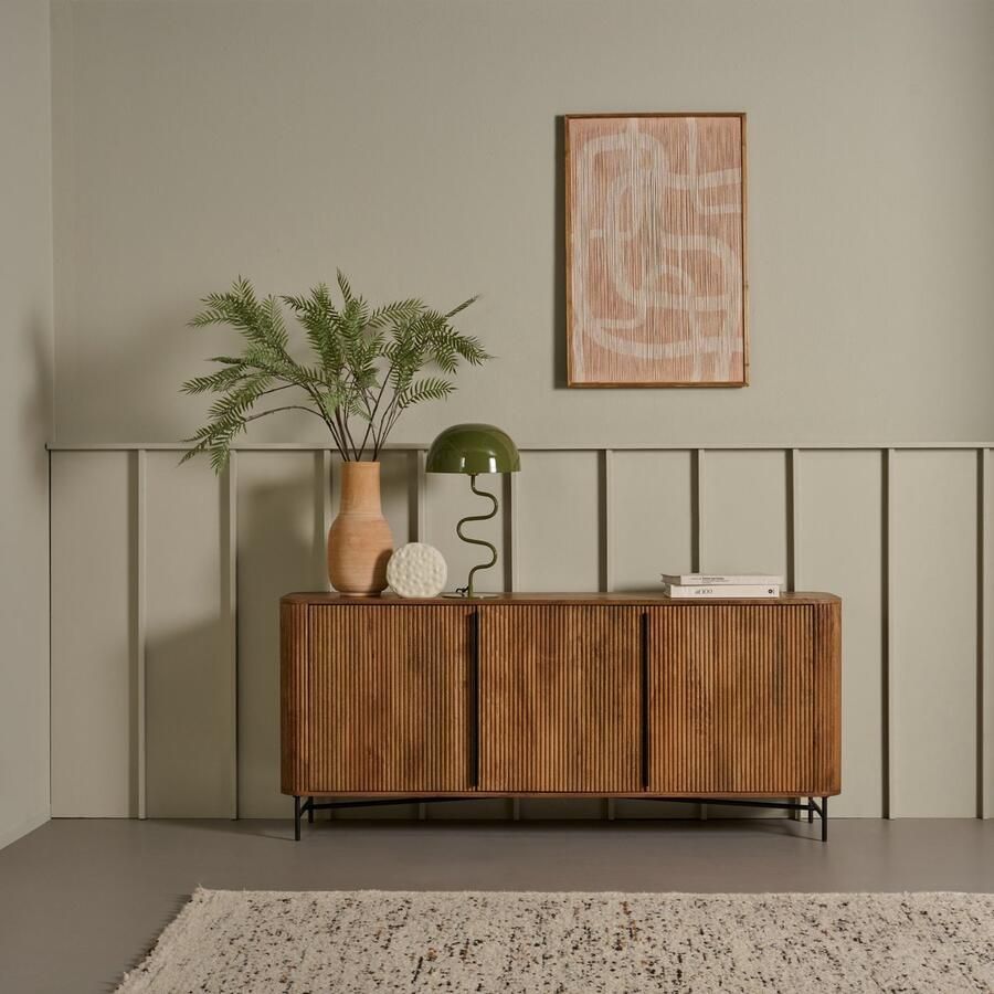 Woonexpress Dressoir Rego Mangohout Bruin 176x76x40 cm (BxHxD) Voorgemonteerd