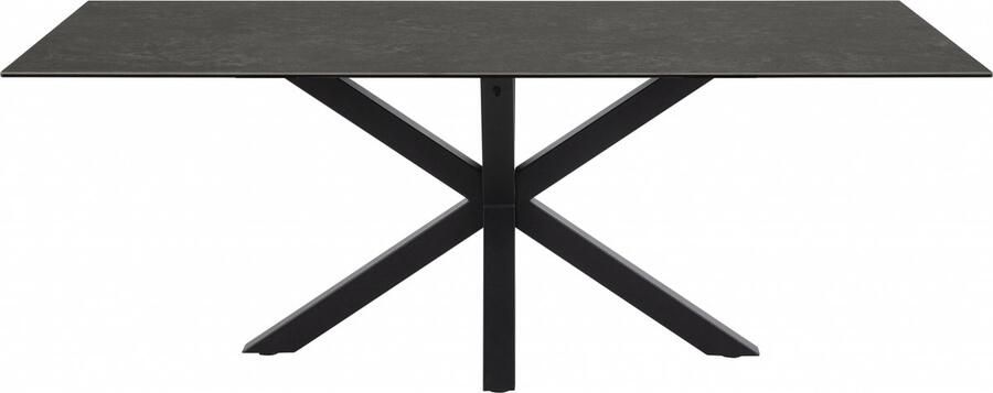 Woonexpress Eettafel Vikten Steen Zwart 200 x 75 x 100 cm (BxHxD) - Foto 5