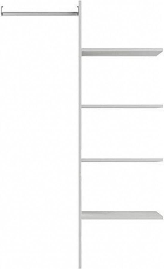 Woonexpress Kastindeling 100 Cm Calp MDF Grijs 0 x 141 x 0 cm (BxHxD)