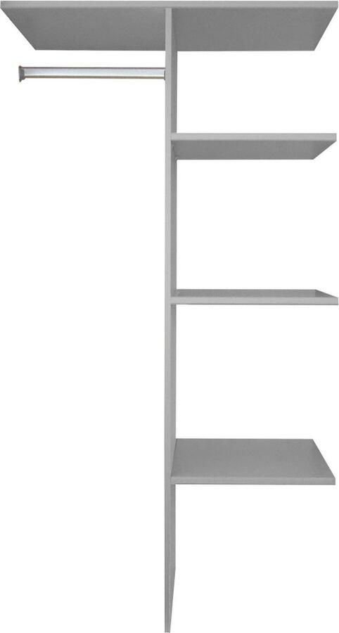 Woonexpress Kastindeling 90 cm Tudela Spaanplaat Grijs 87x148x50 cm (BxHxD) Past in vak 90 cm - Foto 2