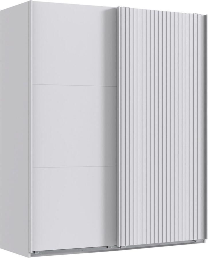 Woonexpress Kledingkast Bakel Spaanplaat Wit 200x216x65 cm (BxHxD)