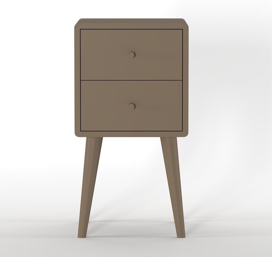 Woonexpress Nachtkastje Borba Hout Bruin 30 x 57 x 30 cm (BxHxD)